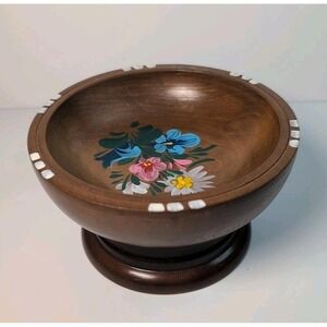 Vintage Swiss Hand Painted Reuge Music Box - Lucerne Works. 6.5" Viennois